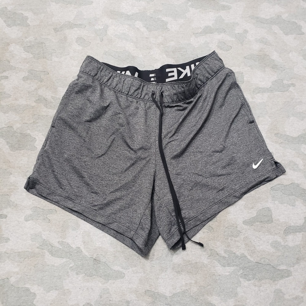Nike Shorts Womens Small Gray Dri-Fit Drawstring Running Outdoors